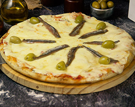 Muzzarella con anchoas